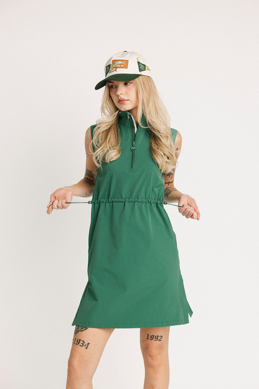 Anchor Dress - Green