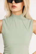 Riptide Mock Neck - Sea