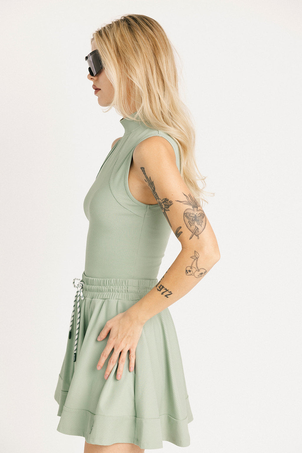 Riptide Mock Neck - Sea