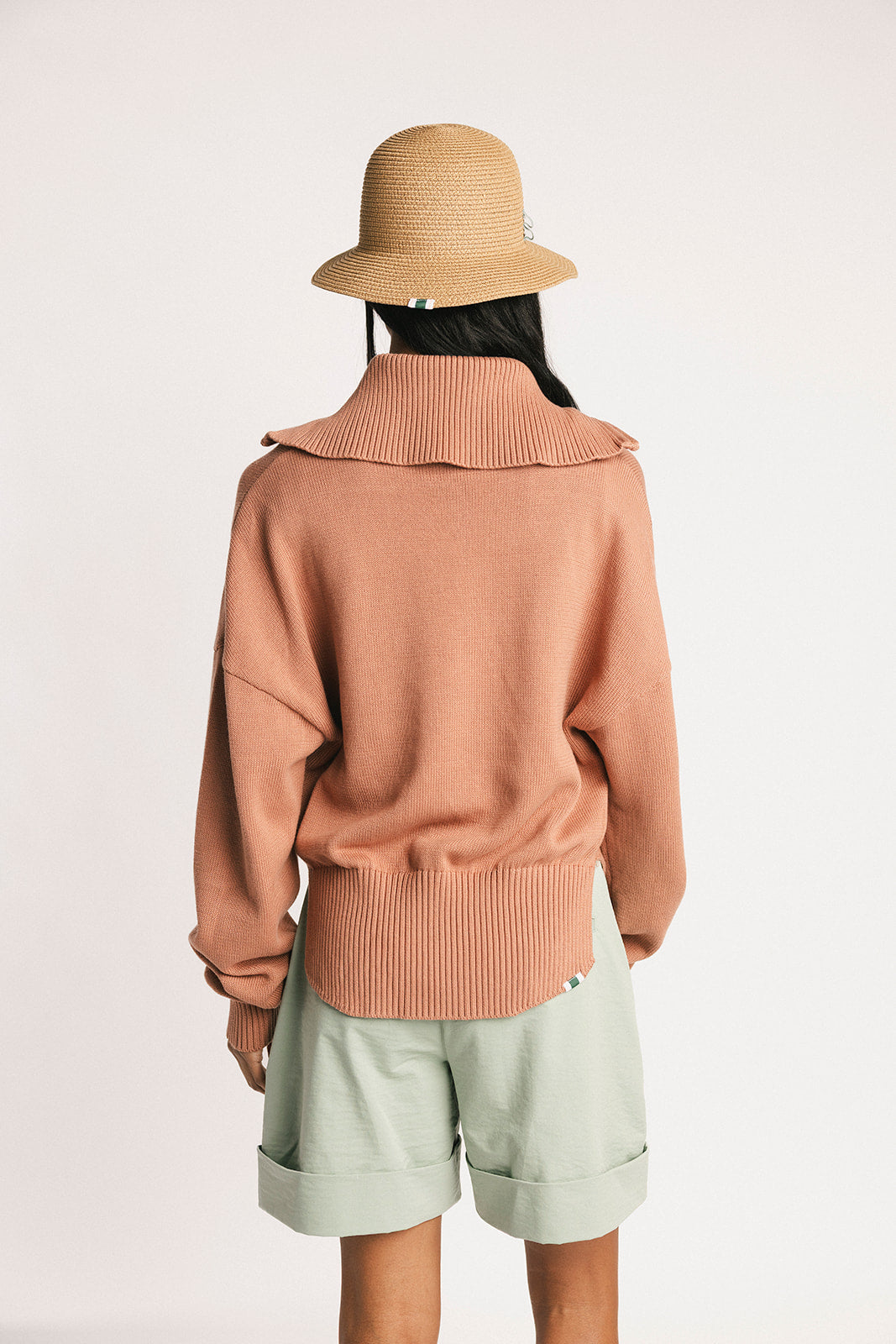Nautical Quarter Zip - Saddle