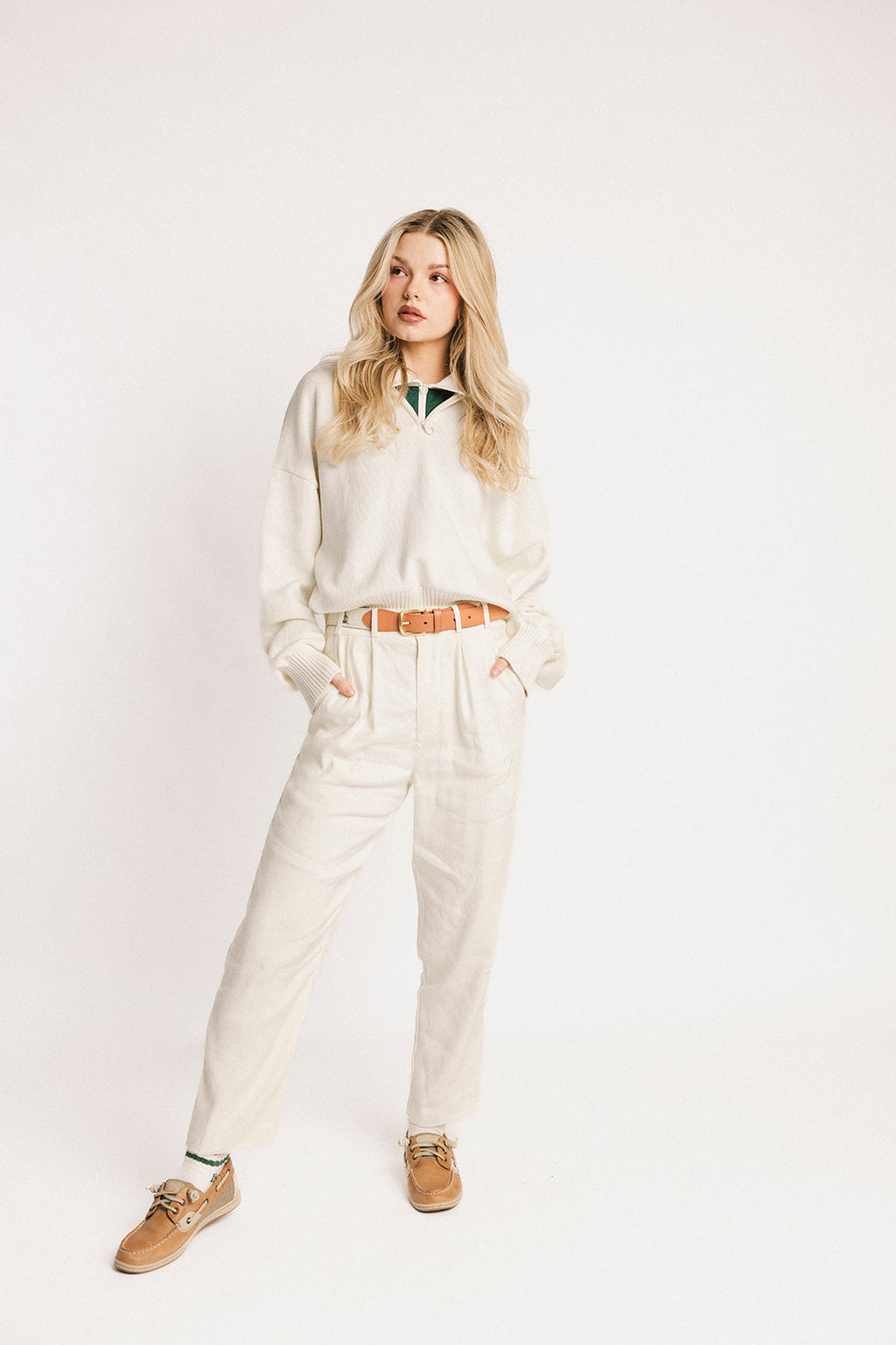 Nautical Quarter Zip - Sugar